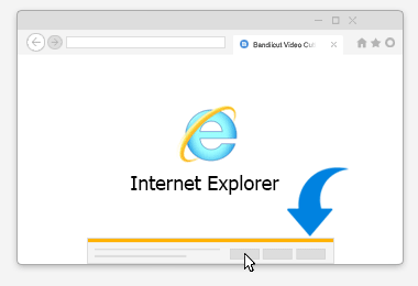 Internet Explorerでのダウンロード