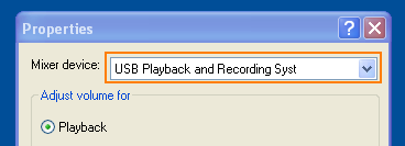 USBサウンドカードでは録音不可