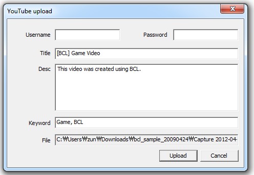 YouTubeへのアップロード