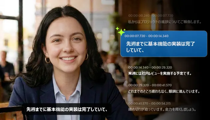 AI文字起こし、動画をテキスト化