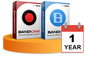 Bandicam+Bandicut 1-PC / 1年