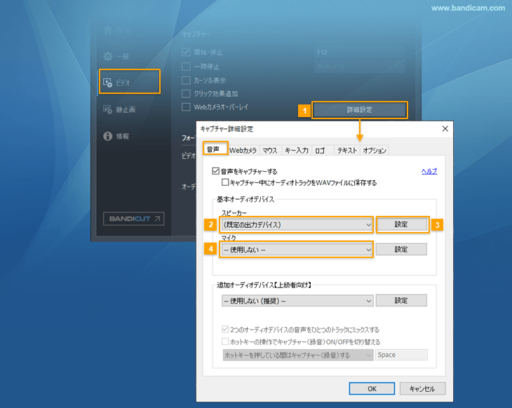マイク音声の録音 Bandicamよくある質問 マイク音声の録音 Bandicamよくある質問