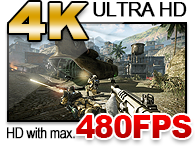 Bandicamは最大で4K(Ultra HD)の解像度(3840x2160)、480fpsのキャプチャーに対応 Bandicamは最大で4K(Ultra HD)の解像度(3840x2160)、480fpsのキャプチャーに対応