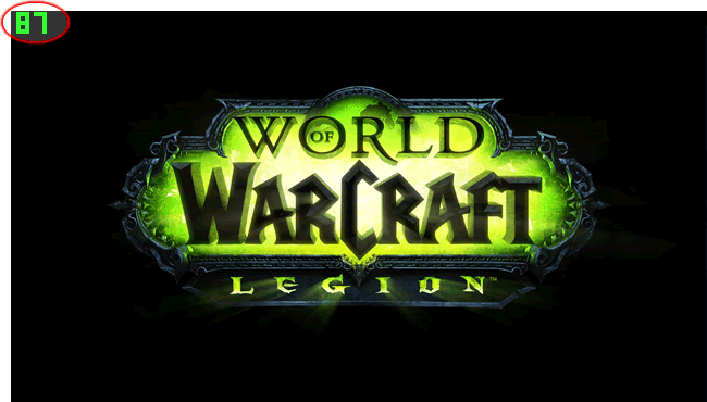 録画待機中は緑色でフレームレート表示