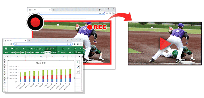 Bandicamの特定のウィンドウキャプチャー Bandicamの特定のウィンドウキャプチャー