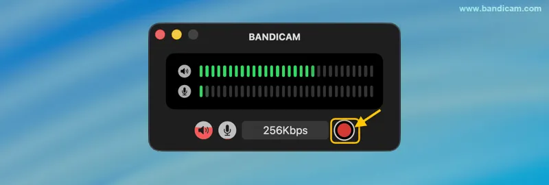 Macで画面なしの音声録音を開始