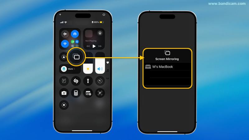 AirPlayでiPhone画面のミラーリング